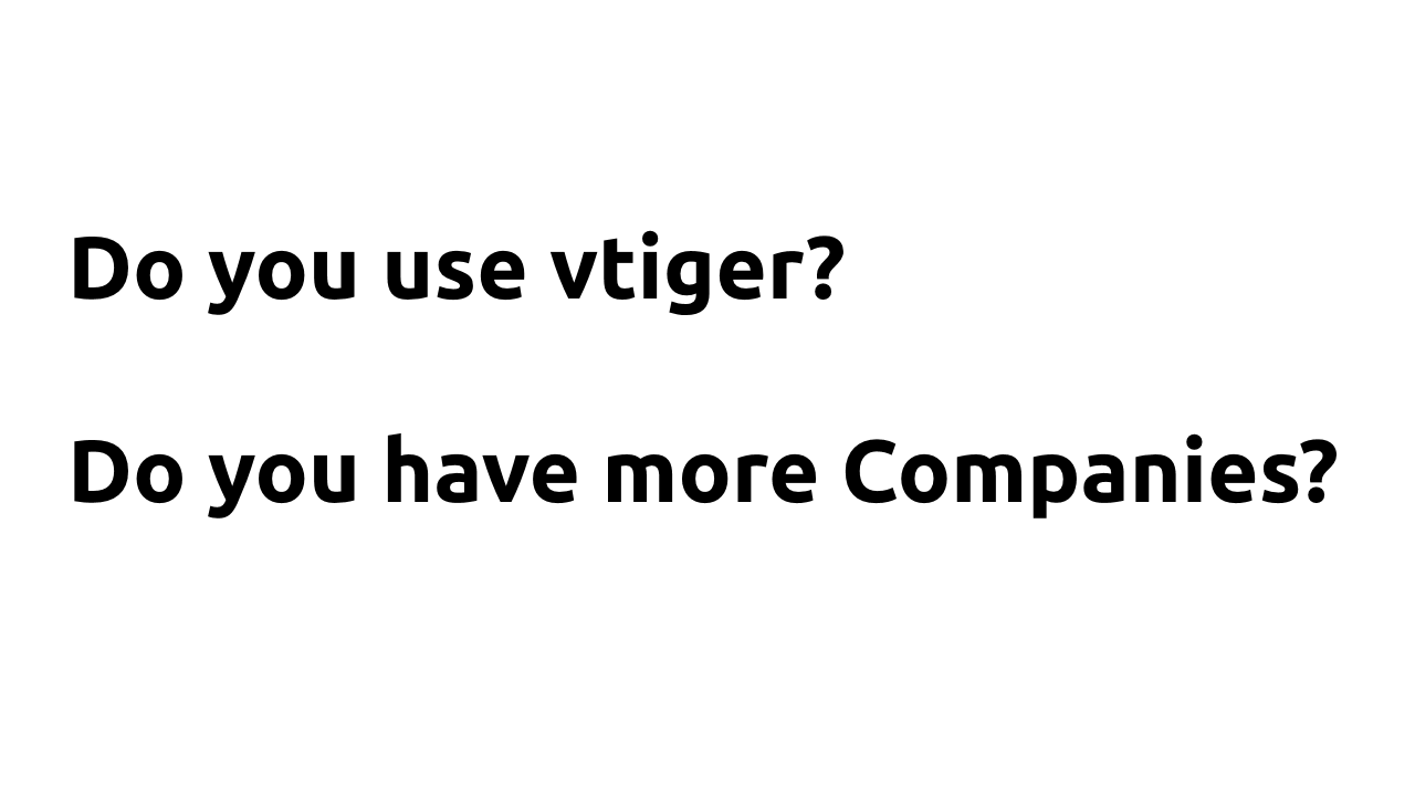 CRM vtiger 6 extension | MultiCompany 4 You