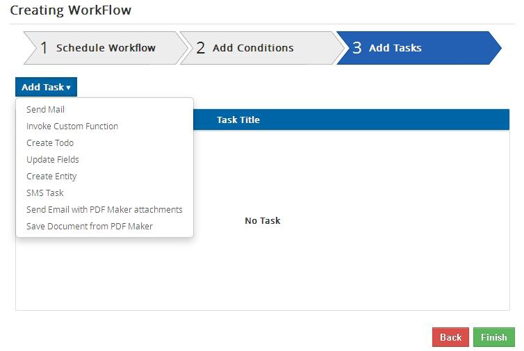 PDF Maker tasks for workflows