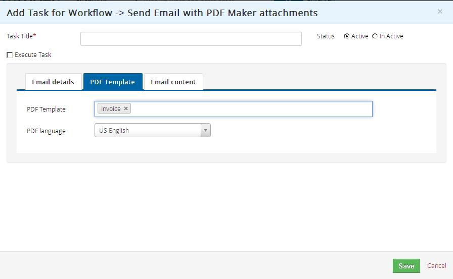 Send email with PDF maker attachments for workflows
